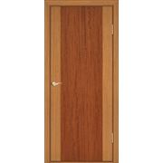 Межкомнатная шпонированая дверь (серия Флет) Тип1к (Орех-красное дерево) фотография