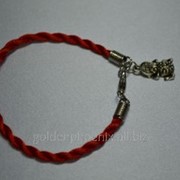 Браслет из красной нити Денежная лягушка 66945499 фото