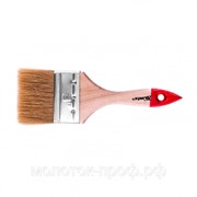 Кисть плоская “Стандарт“ 3“ (75 мм), натуральная щетина, деревянная ручка MTX фото