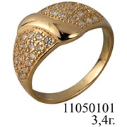 Кольца золотые со вставками 11050101 фото