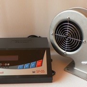 Контроллер (регулятор температуры) и приточный вентилятор фото