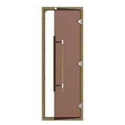 Дверь для сауны SAWO 741-4SGD-3, 690х1890мм, бронза с порогом, кедр