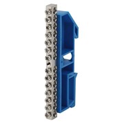 Шина N “ноль“ на DIN-изол. ШНИ-6х9-14 никелированная Д син. NO-222-88-1 ЭРА Б0044137 Эра фото