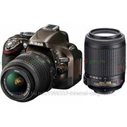 Зеркальный фотоаппарат Nikon D5200 Kit 18-55VR 55-200VR Brown фотография
