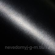 Автовинил шлифованный алюминий черная фото