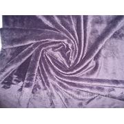 Ткань Мех искусственный баклажан фото