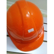 Каска строительная оранжевая фото