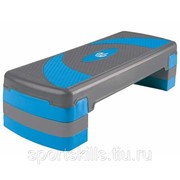 Степ-платформа 3-х уровневая 1810LW (79,5*30*20см, серый/голубой) фото