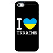 Чехол FaceCase PAINTING Я люблю Украину для iPhone 5/5s Black фото