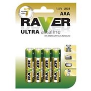 Батарейка AAA RAVER Ultra Alkaline (LR03-C4) фото