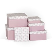 Коробка подарочная “Розовые мечты“, квадратная, 170х170х70 мм, 0443 фотография