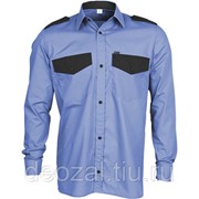 Рубашка “Охранник“ с длинным рукавом синяя фото