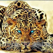 Картина стразами Леопард перед прыжком 40*60 фотография