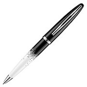 Шариковая ручка Waterman Expert Ombres et Lumieres CT, толщина линии M, никеле-палладий, черно-серебристый фото