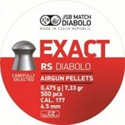 Пули пневматические JSB EXACT Diabolo RS 4,5 мм 0,475 грамма (500 шт.) фотография