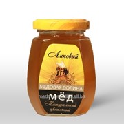 Мёд натуральный липовый в шестигранной стеклотаре 250 г. фото