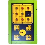 Детский, развивающий настенный Игровой модуль Square logic Green