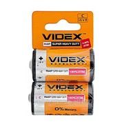 Батарейки Videx R14 shrink card 2шт