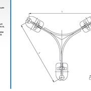 Распорки глухие трехлучевые ЗРГ фото