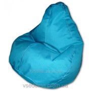Голубое кресло-мешок груша 120*90 см из микророгожки