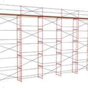 Леса строительные стоечные рамного типа