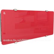 Дизайн-радиатор Lully коллекция “Блики“ lum-01 glass (цвет красный) боковое подключение фото