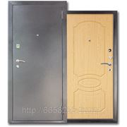 Дверь металлическая МД-03 Светлый орех(антик-серебро) фотография