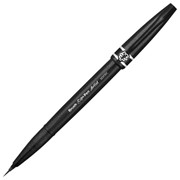 Ручка-кисть PENTEL (Япония) “Brush Sign Pen Artist“, линия письма 0,5-5 мм, черная, SESF30C-A фотография