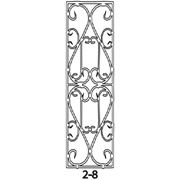 Кованая решетка для двери Вариант 2-8 фото