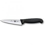 Нож разделочный VICTORINOX Fibrox с лезвием 12 см, чёрный (60036)
