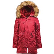 ​ Женская аляска Alpha Industries N-3B W Parka Commander Red. Размеры в наличии XS (40/42 РОС) - L (46/48 РОС) фото