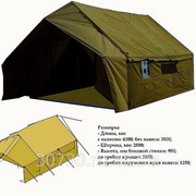 Палатки геологические, палатки лагерные четырехместные, 10 кв.м, 4ППП10, палаточное полотно, Палатка геологическая лагерная четырехместная