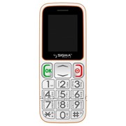 Мобильный телефон Sigma mobile Comfort 50 mini3 Dual Sim White/Orange (6907798337339), код 123519 фотография
