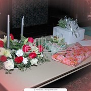 Композиции цветочные для свадебного стола фотография