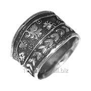 Серебряное кольцо-оберег из коллекции “ЭТНИКА“ фото