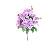 Цветок искусственный Лилия 7 бутонов (90А476) фото