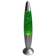 Лава лампа - с блестками зеленая (35 см)