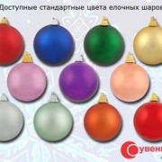Новогодние украшения: елочные шары с логотипом