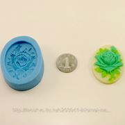 Форма для мыла мегасиликоновая “Роза в овале mini“ фотография