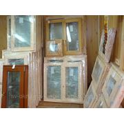 Недорогие окна из дерева со стеклопакетом размер 1170х870 фото