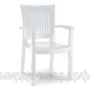 Кресло TOP LN-PL 1910 белое монолитное из пластика.