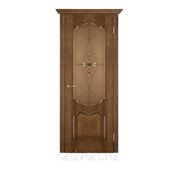 Межкомнатная дверь натуральный шпон, Модель: Премьера Патина Каштан фото