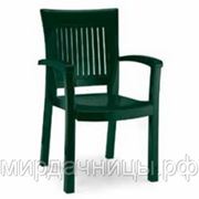 Кресло TOP LN-PL 1911 зелёное монолитное из пластика.