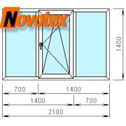 Продажа: Пластиковое окно Novotex 5ти-камерное трехстворчатое 9000 руб.