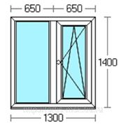 Пластиковые окна ПВХ Rehau Sib-Design (двустворчатое)
