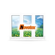 Окно NOVOTEX (1,3*1,4 м) c 1 поворотной створкой