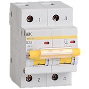 Выключатель автоматический модульный IEK Выключатель автоматический ВА47-100 2Р 25А 10кА х-ка С