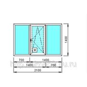 Пластиковое окно SALAMANDER 70мм (трехстворчатое) кирпичный дом фотография