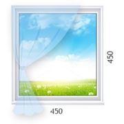 Пластиковое окно 450*450мм для дачи фото