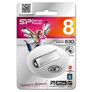 USB накопитель Silicon Power 8GB Touch 830 Silver фото